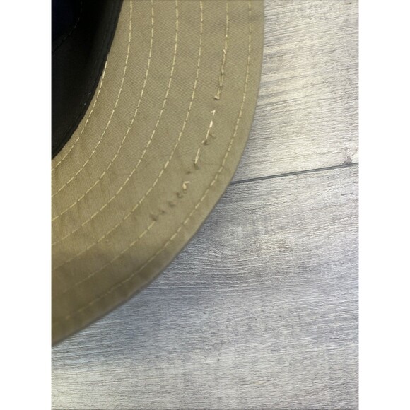 IZOD LACOSTE Womens Beige Sun Hat Beach Bucket Tie Sun Cap Vintage - Picture 12 of 12